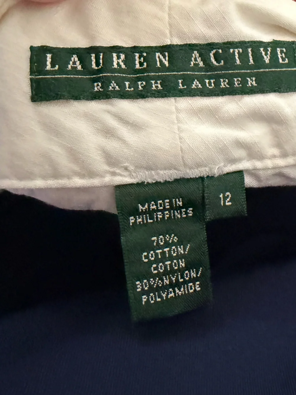 Lauren by Ralph Lauren White Capri Cargo Zip Pocket Utility Bermuda Shorts Sz 12 - Picture 11 of 12